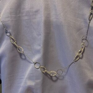 Dazzling Silver Link Necklace